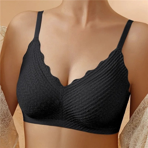 Women's Wireless Seamless Push-Up Bra with V-Neck