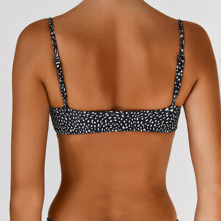 Ladies High Cut Bikini with Sophisticated Ribbed Design StylebySassy