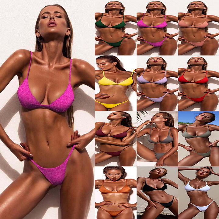 Women Minimalist Triangle Bikini StylebySassy