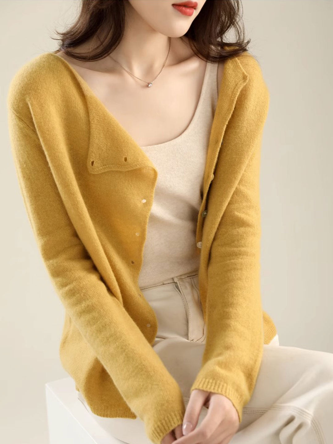 Cardigan for Women |  V-Neck Button Front
