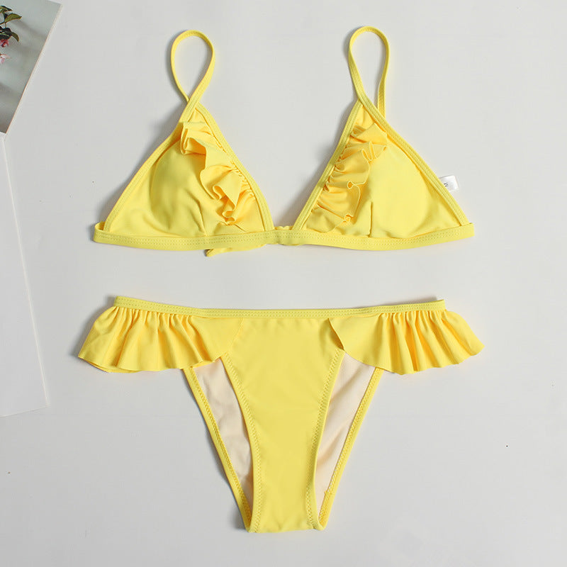 Women Ruffle Cut Bikini Set StylebySassy