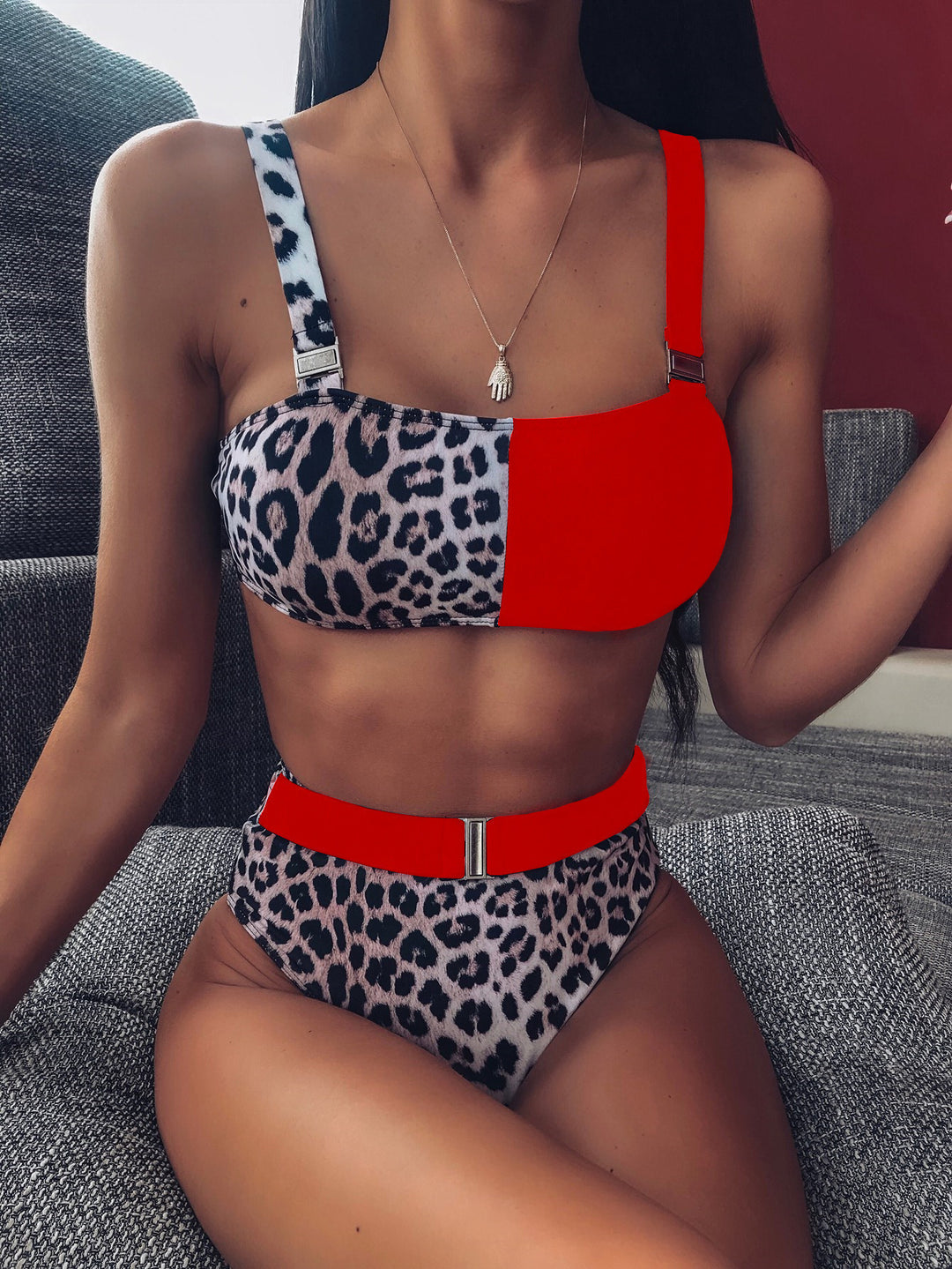 Women Trendy Leo Pattern Bikini StylebySassy