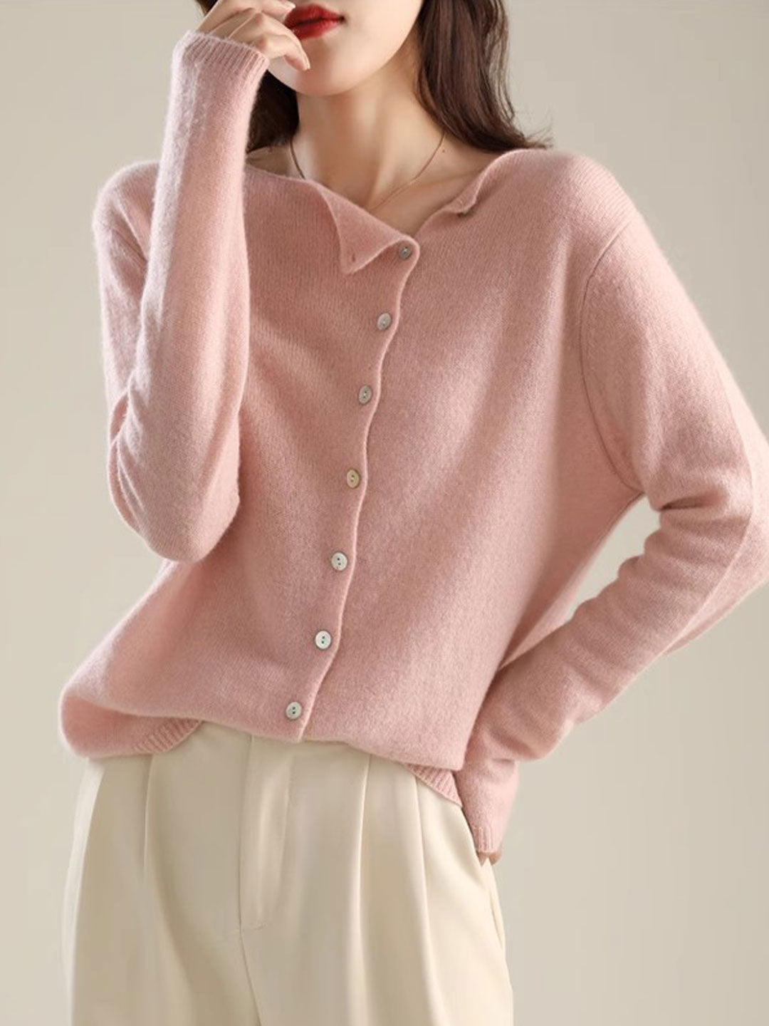 Cardigan for Women |  V-Neck Button Front