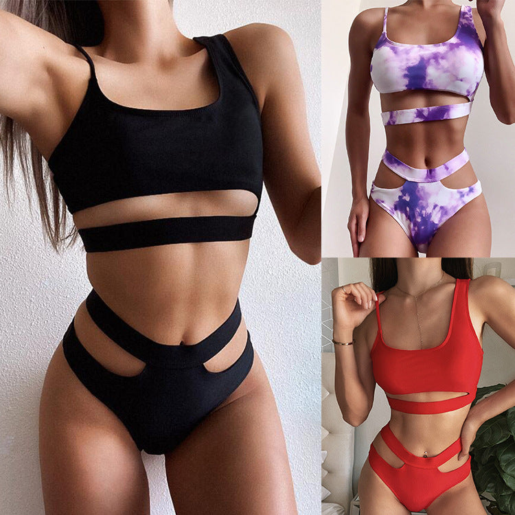 Women's Cut-Out Bikini Set with Fashionable Accents StylebySassy