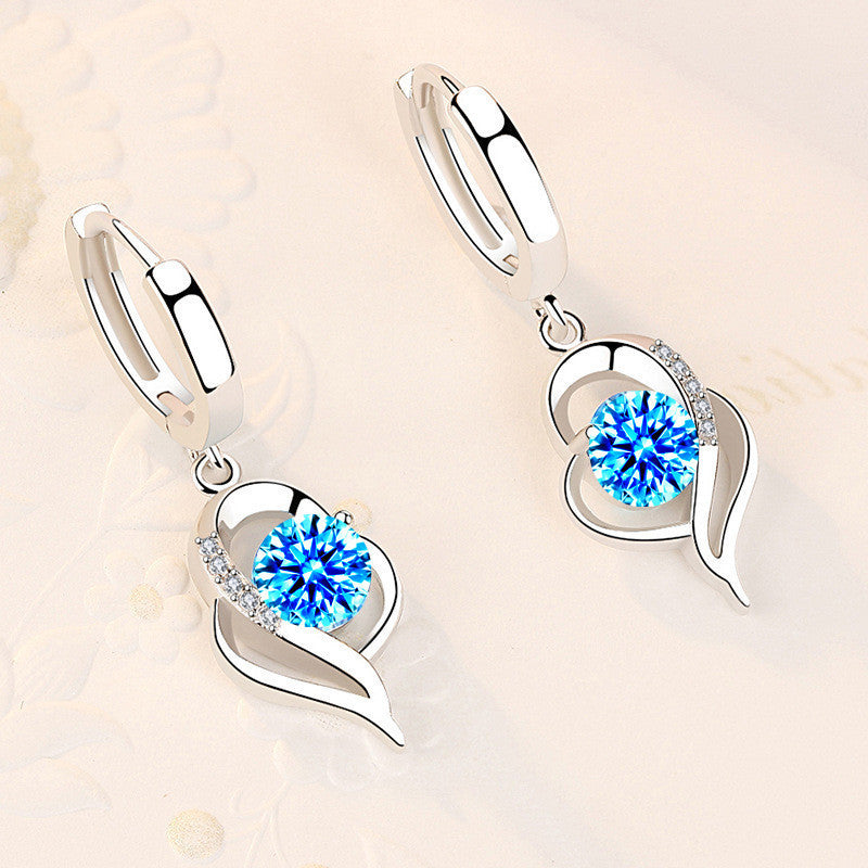 StylebySassy | Stylish Silver Zircon Earrings for Women