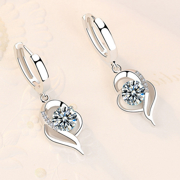 StylebySassy | Stylish Silver Zircon Earrings for Women