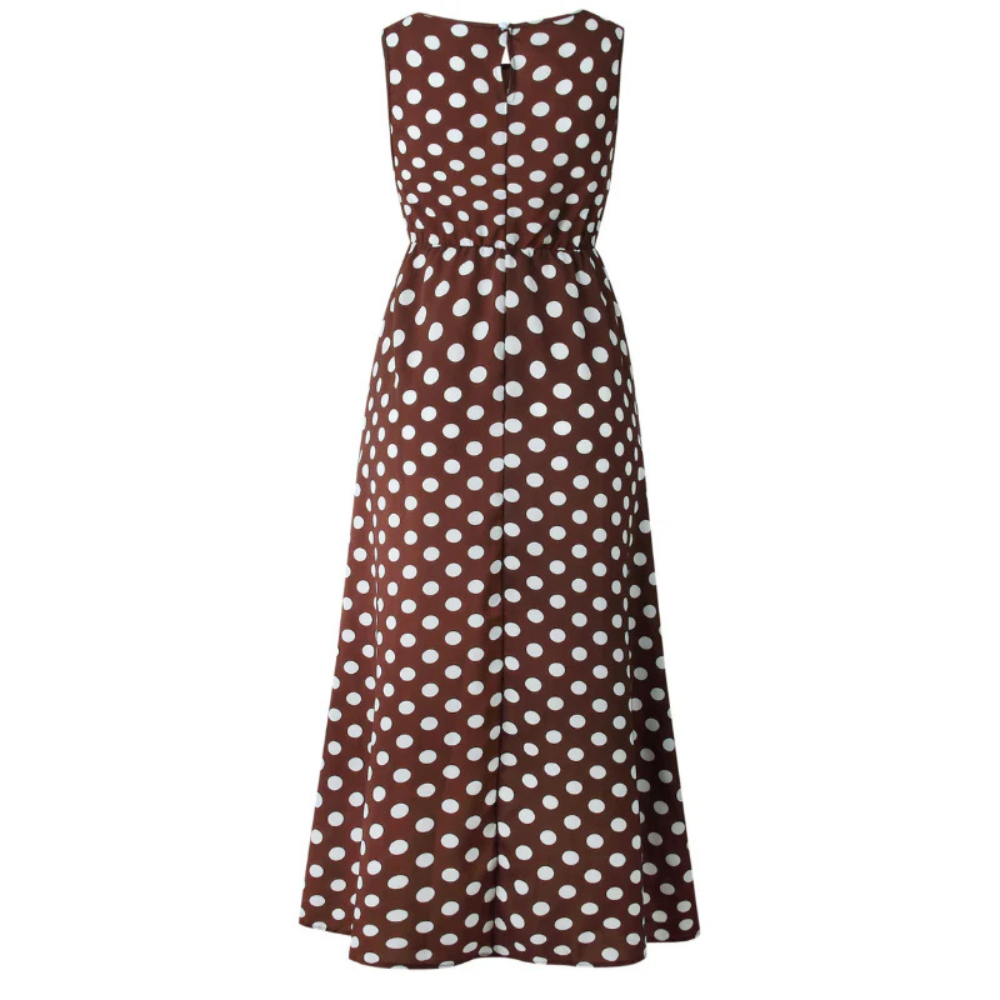 StylebySassy | Elegant summer dress with polka dots