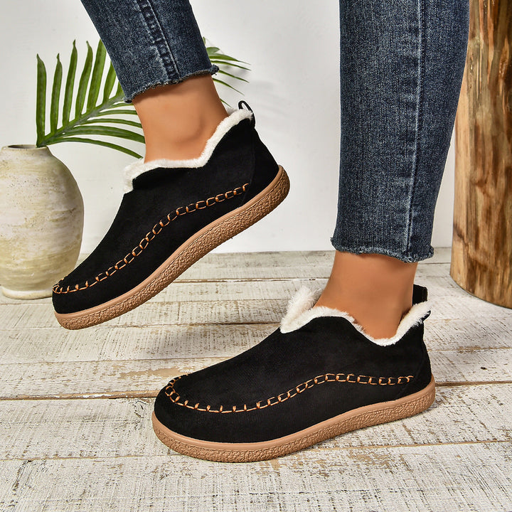 Women's Slip On Ankle Boots with Rounded Toe