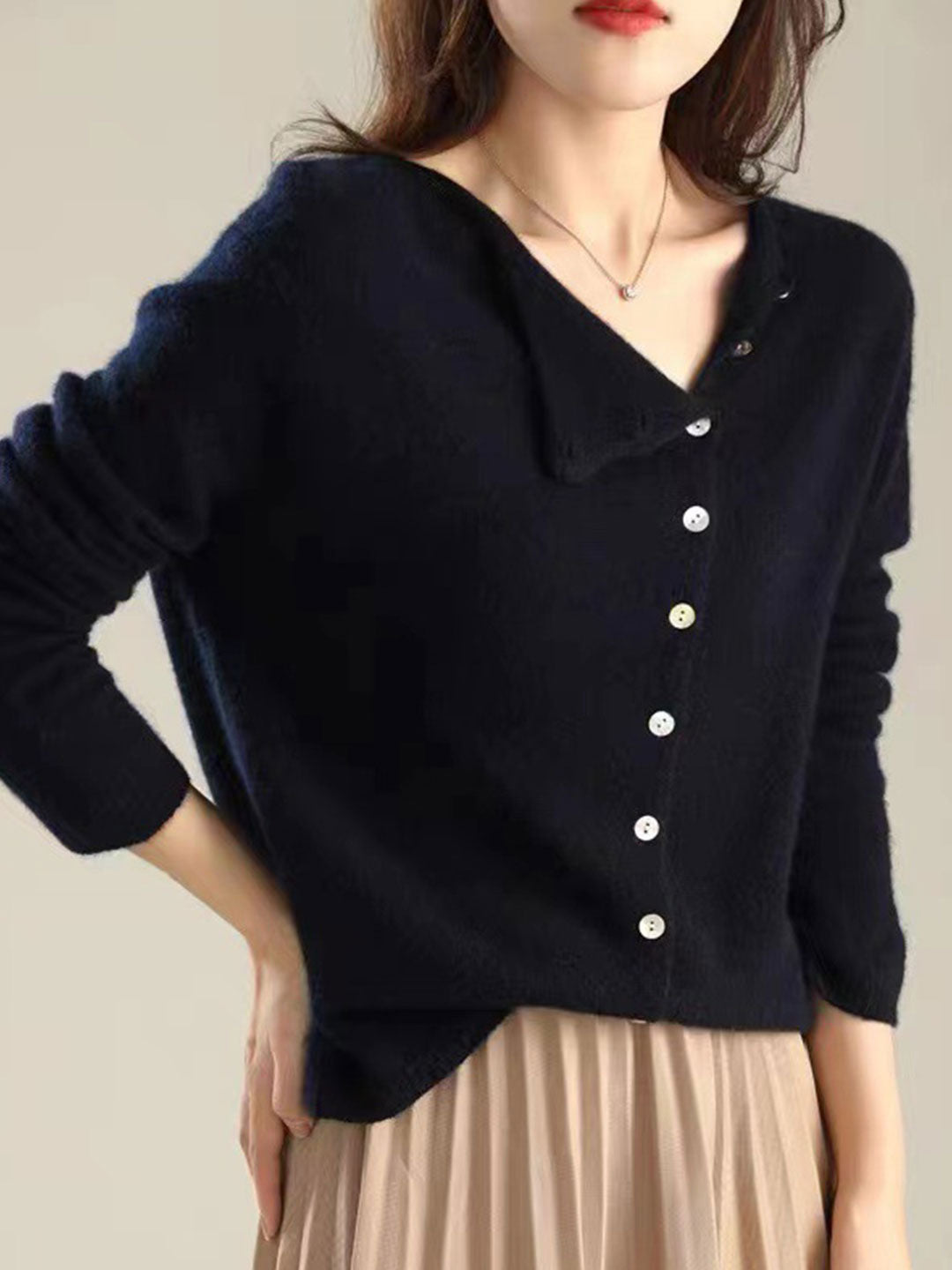 Cardigan for Women |  V-Neck Button Front