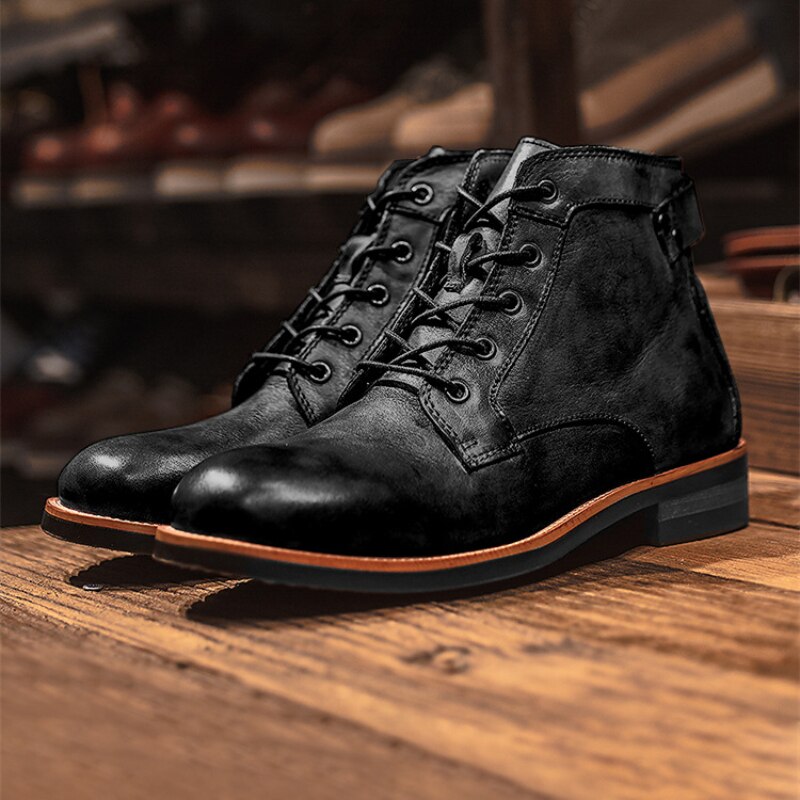 StylebySassy | Leather boots for men with sturdy sole
