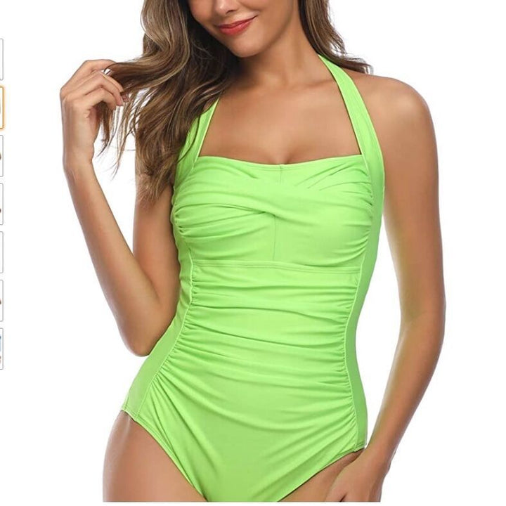 Ladies High-Quality Figure-Flattering Swimsuit with Elegant Ruffle Details StylebySassy