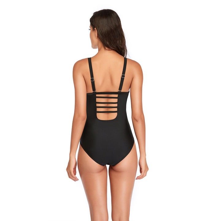 Women One-Piece Swimsuit with Fashionable Gathered Effect StylebySassy