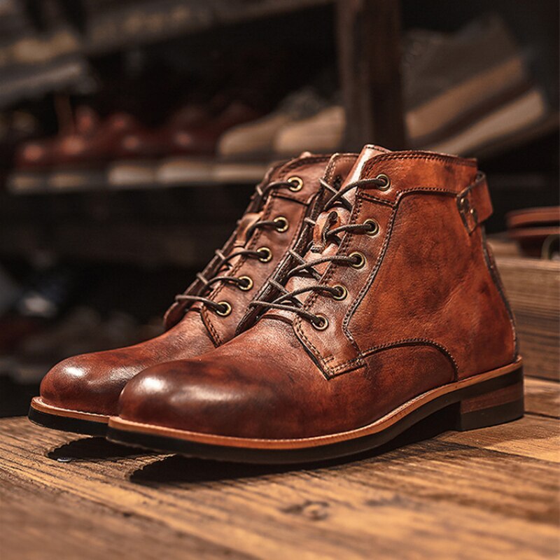 StylebySassy | Leather boots for men with sturdy sole