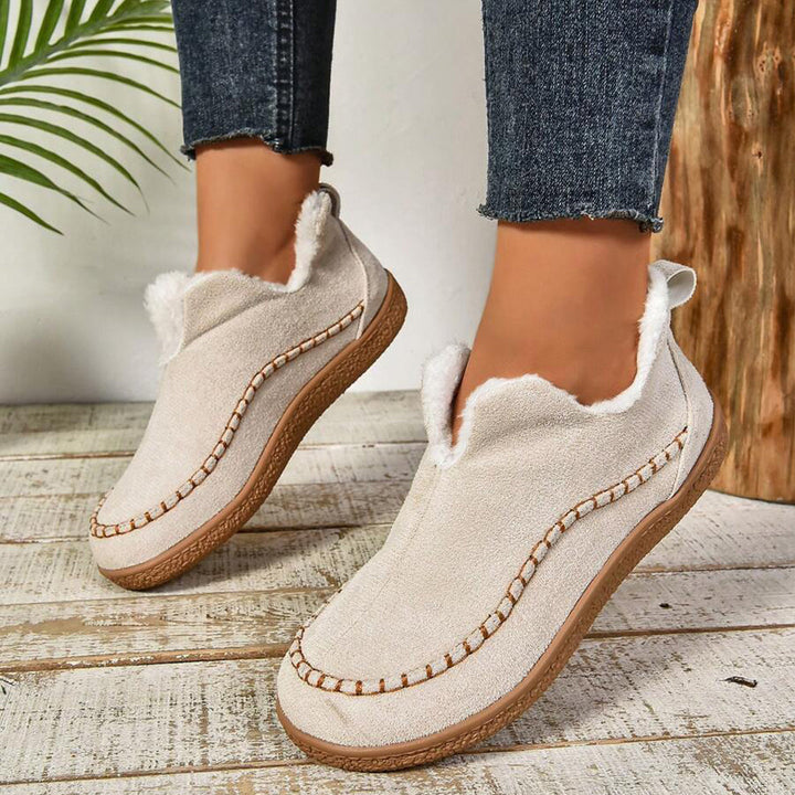 Women's Slip On Ankle Boots with Rounded Toe