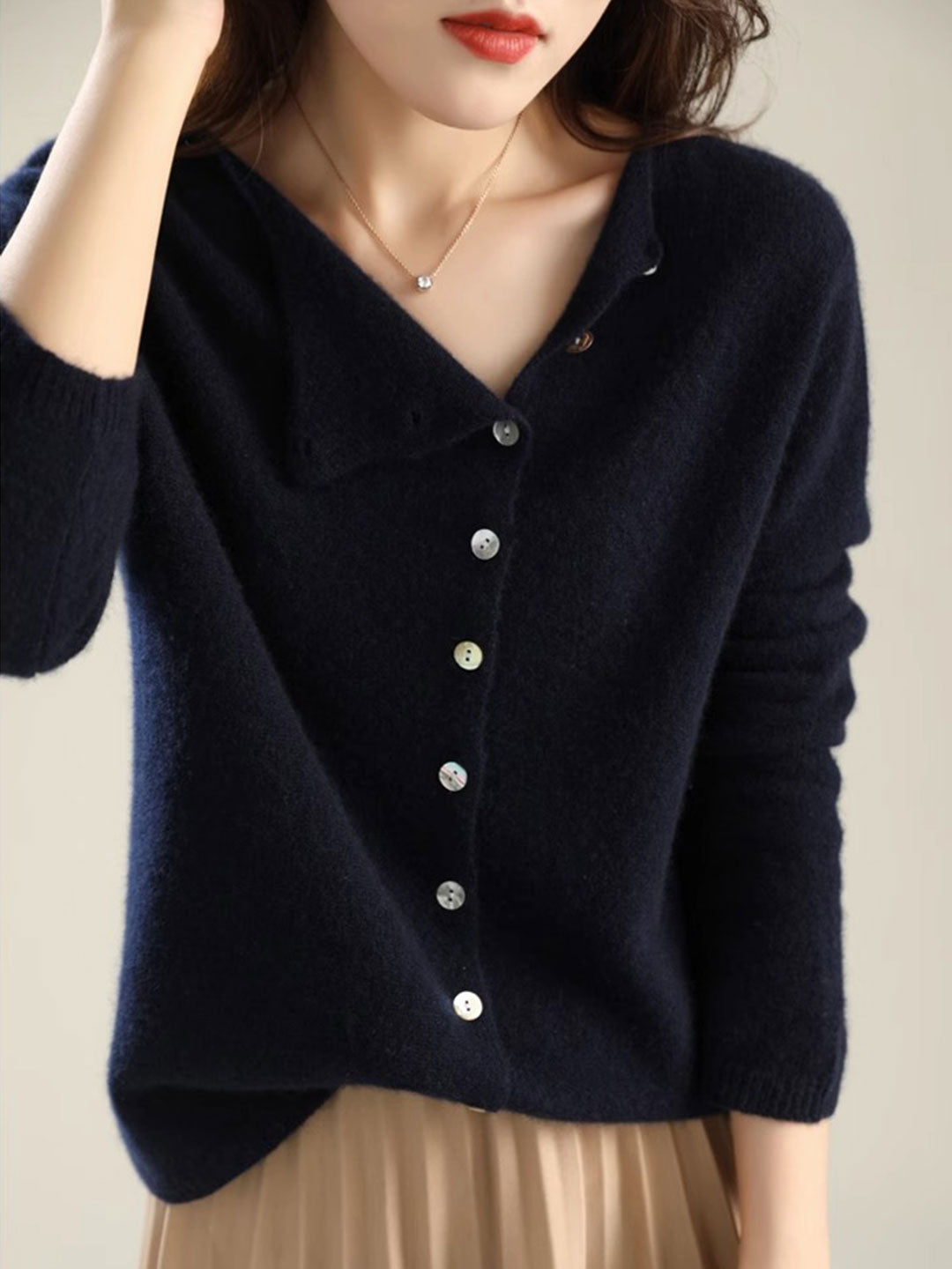 Cardigan for Women |  V-Neck Button Front