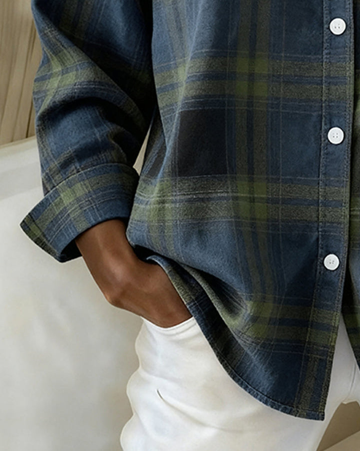 StylebySassy | Check pattern and notched lapel