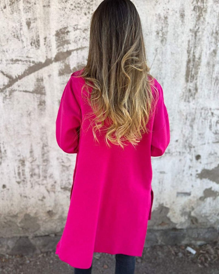 Women's Hooded Zip Up Cardigan with Longline