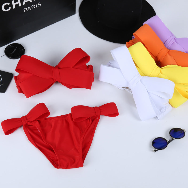 Ladies Bandeau Bikini with striking bows StylebySassy