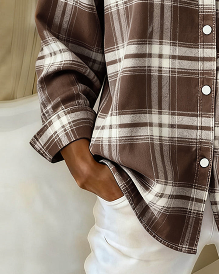 StylebySassy | Check pattern and notched lapel