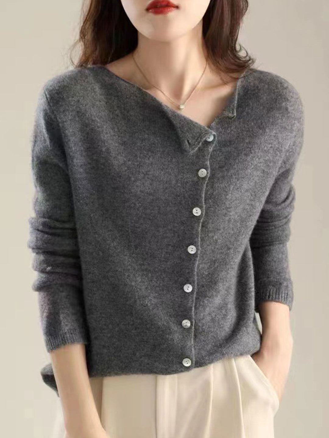 Cardigan for Women |  V-Neck Button Front