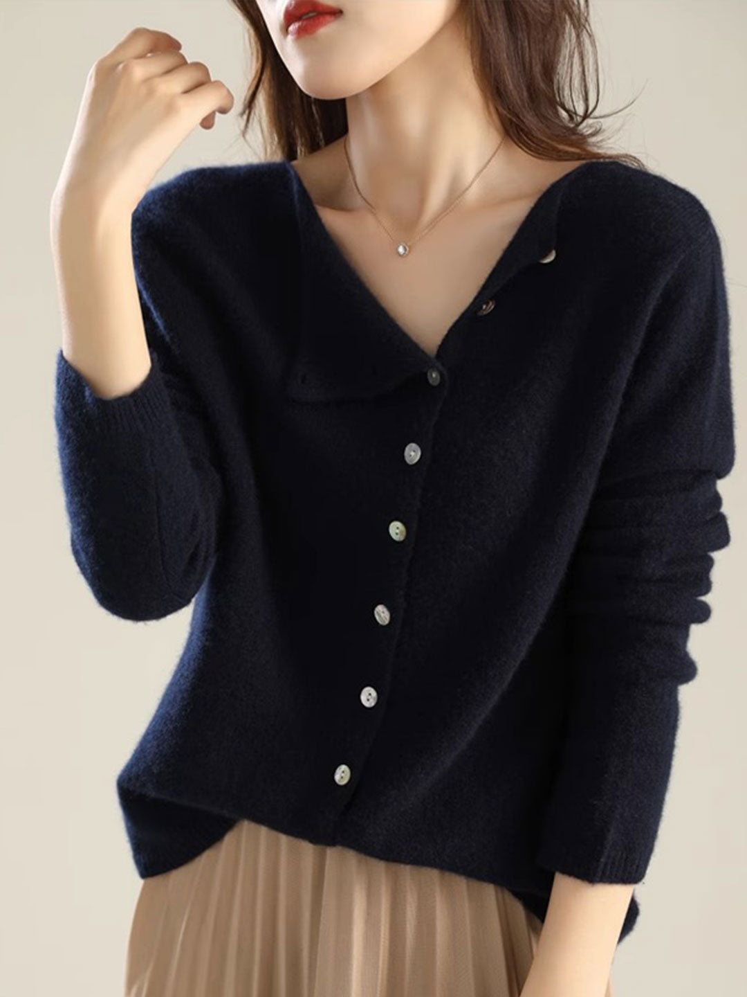 Cardigan for Women |  V-Neck Button Front