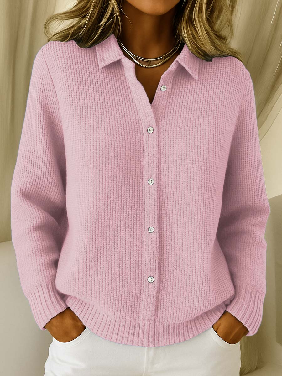 Women's Sweater | Collared Button-Front