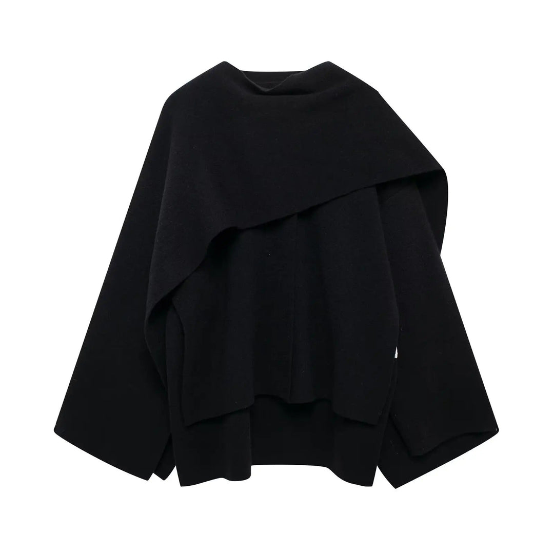 Women's Coat | Long Sleeve Wrap Front