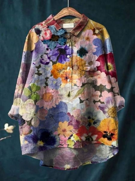 Women’s Blouse | Floral Pattern Button-Up