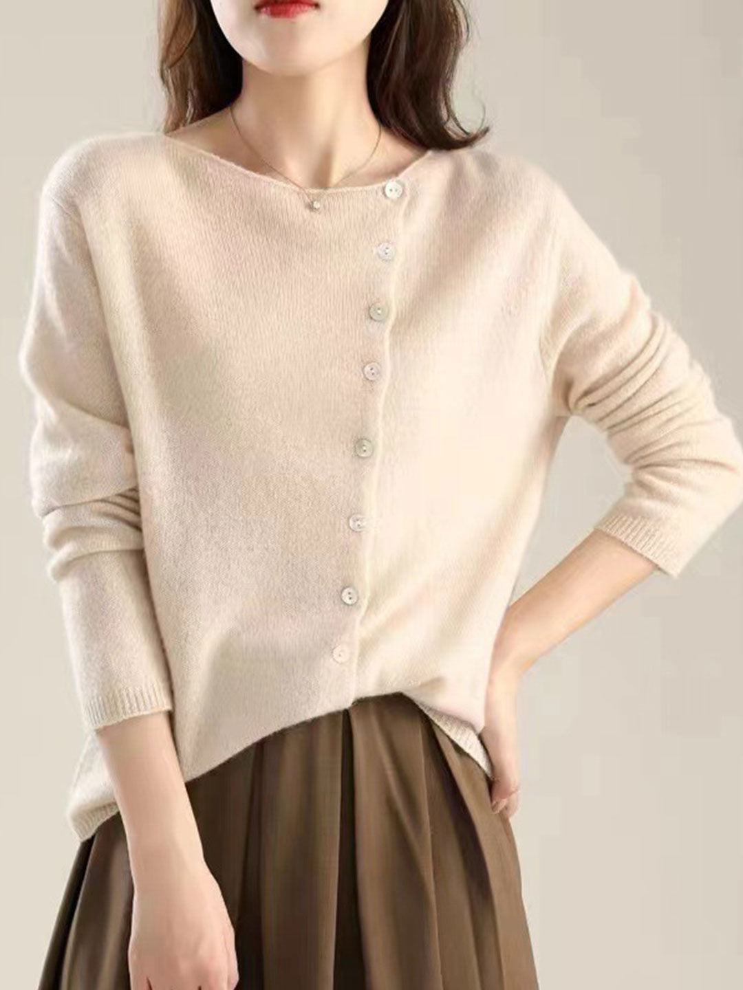 Cardigan for Women |  V-Neck Button Front