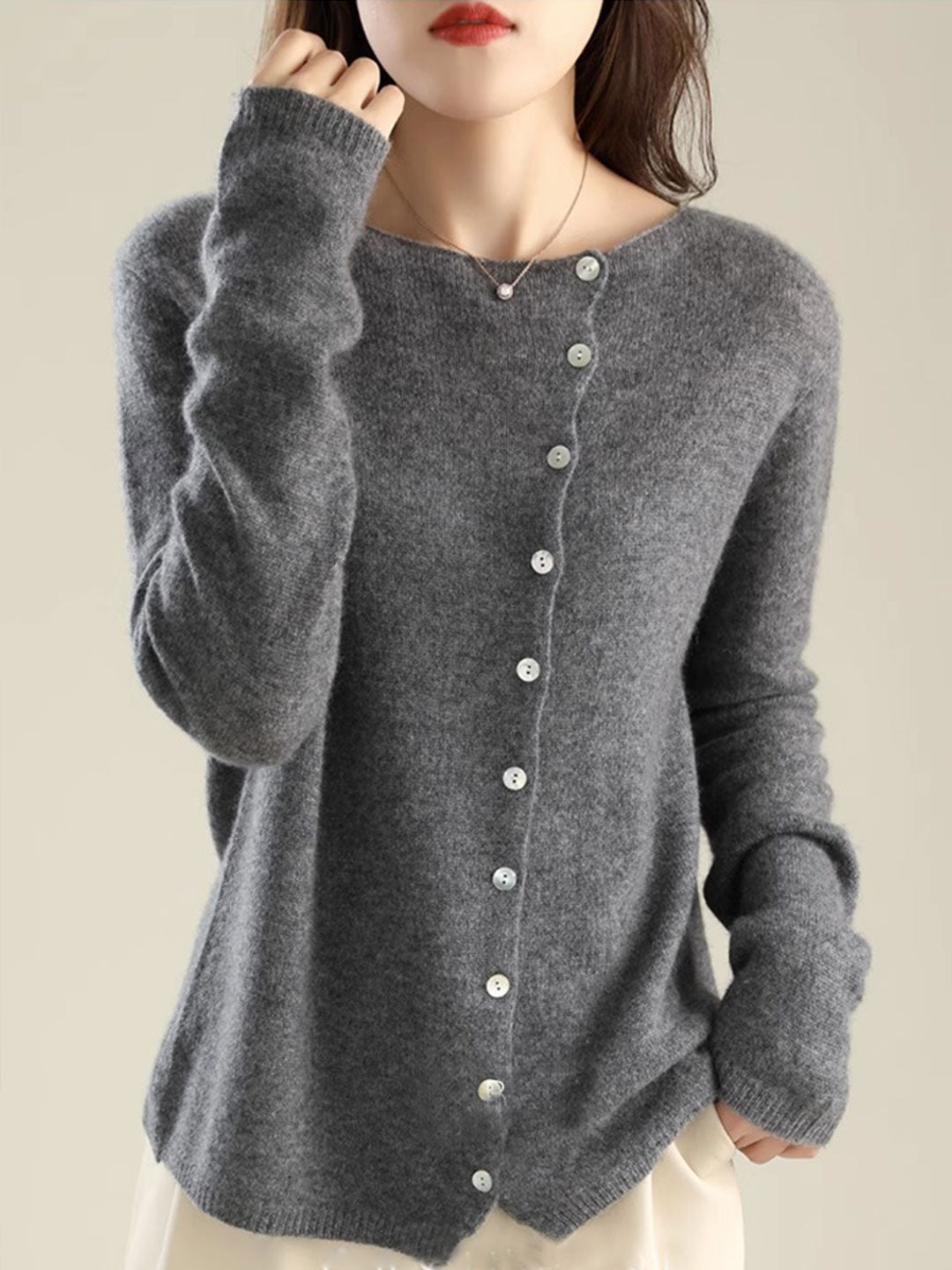 Cardigan for Women |  V-Neck Button Front