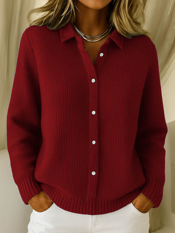 Women's Sweater | Collared Button-Front