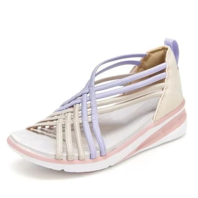 Women's Strappy Open Toe Sandals with Flat Sole