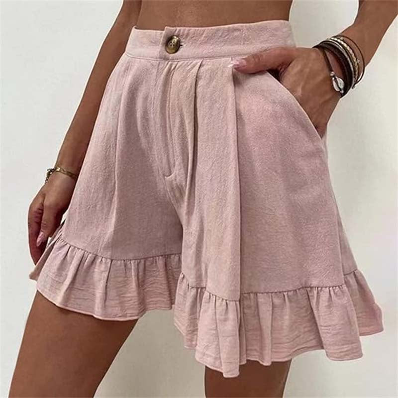 Women’s Shorts | High-Waist Button Front
