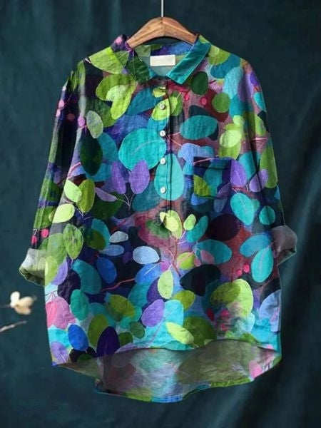 Women’s Blouse | Floral Pattern Button-Up