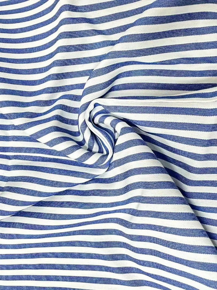 Women's Striped Mini Dress with Front Pockets