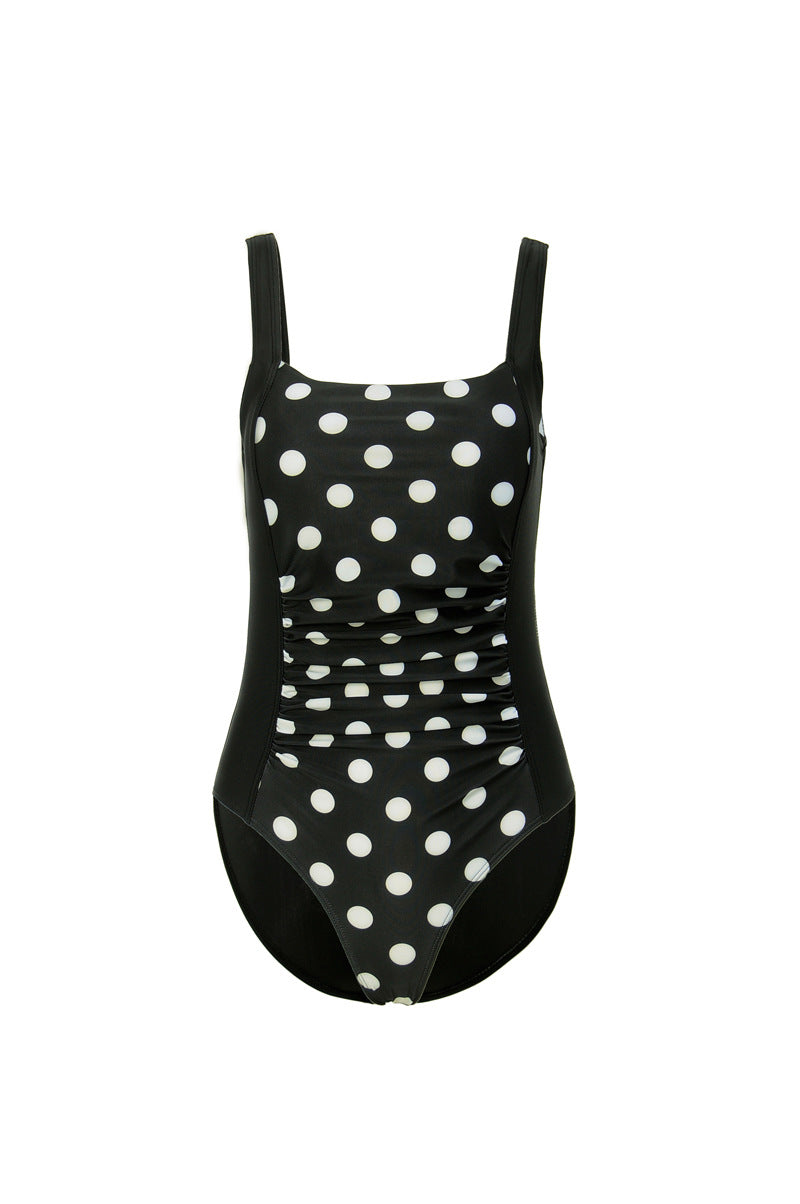 Women One-Piece Swimsuit with Refined Pleats StylebySassy
