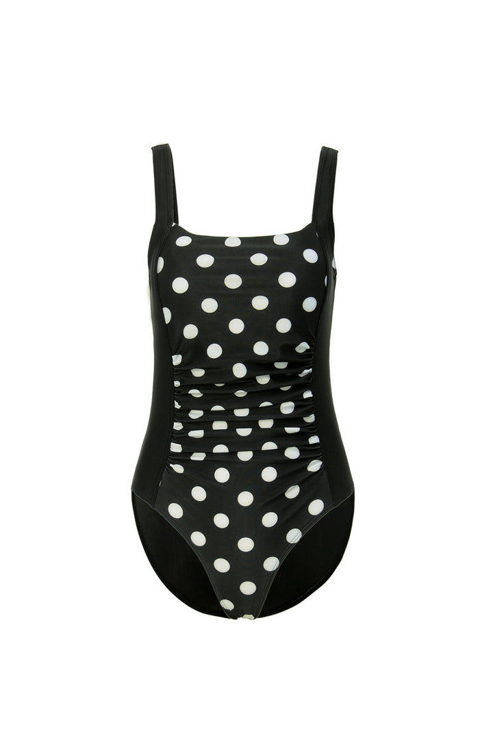 Women One-Piece Swimsuit with Refined Pleats StylebySassy