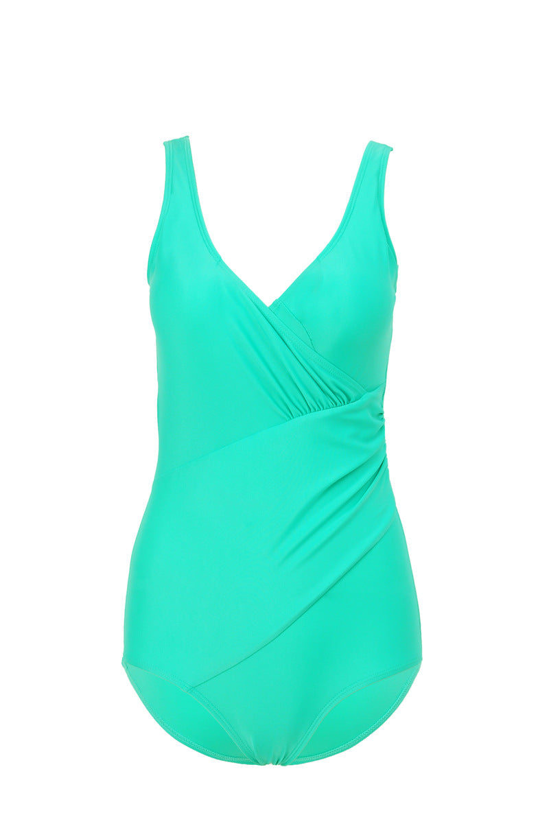 Ladies Elegant Wrap Swimsuit with Shaping Inserts StylebySassy