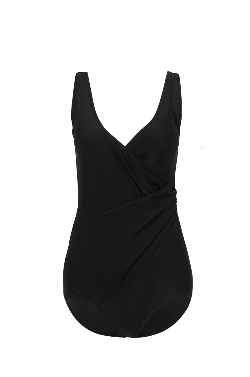 Ladies Elegant Wrap Swimsuit with Shaping Inserts StylebySassy
