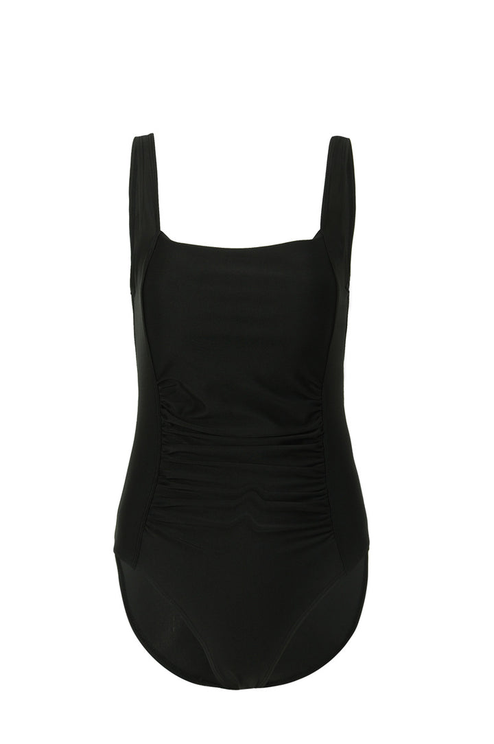 Women One-Piece Swimsuit with Refined Pleats StylebySassy