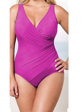 Ladies Elegant Wrap Swimsuit with Shaping Inserts StylebySassy