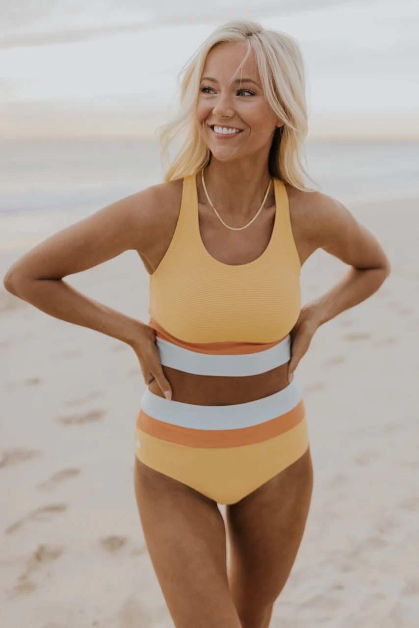 StylebySassy | Black Colorblock Cut Back Bikini Set