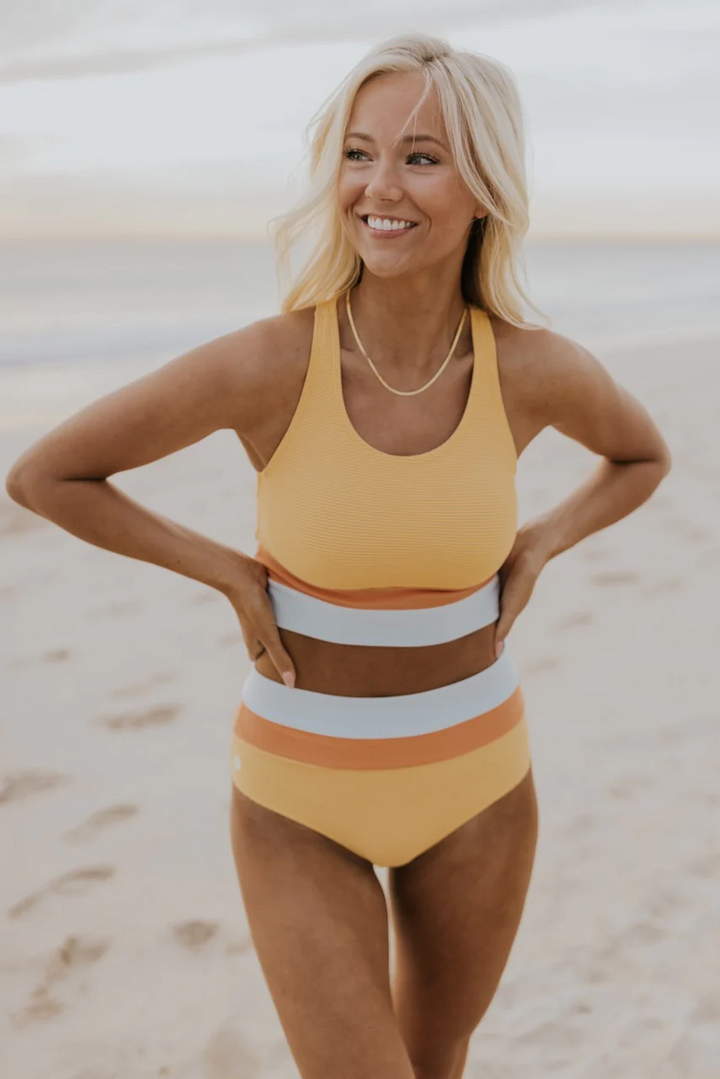 StylebySassy | Black Colorblock Cut Back Bikini Set