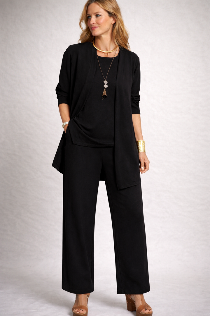 StylebySassy | Women's 3-Piece Set with Cardigan and Wide Pants