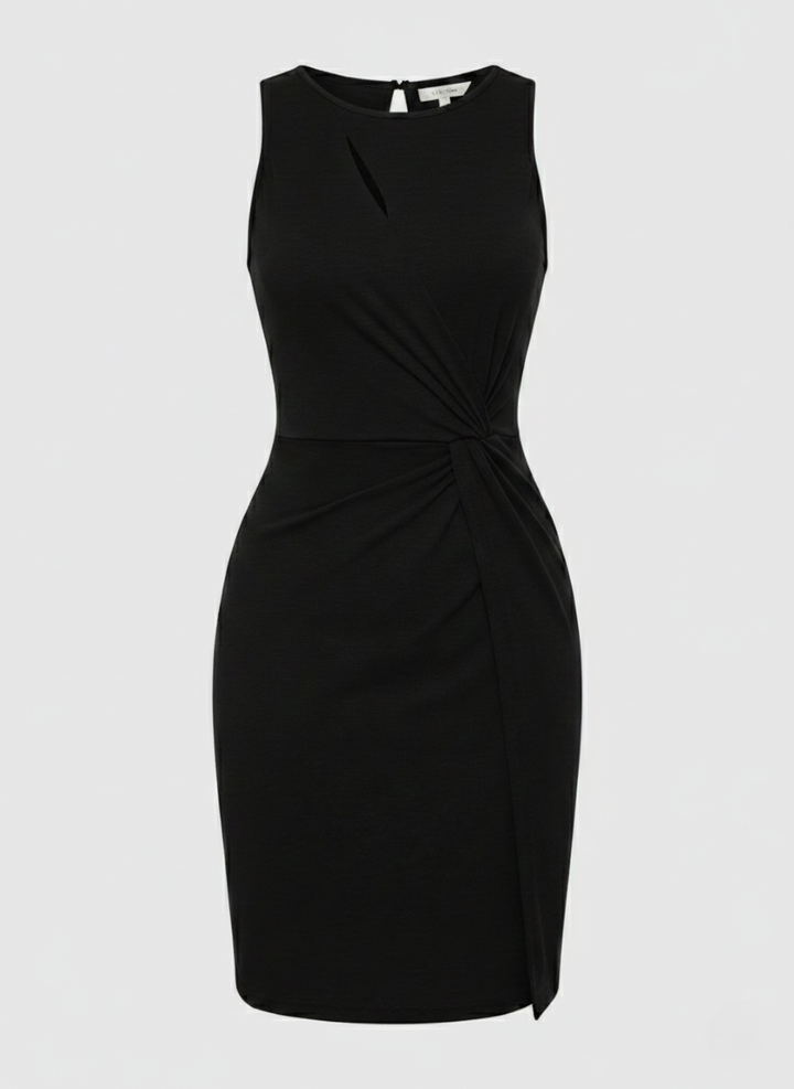 Bodycon dress for women with knot detail