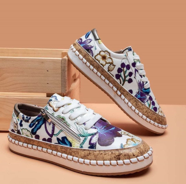 StylebySassy | Orthopedic sports shoes with floral pattern