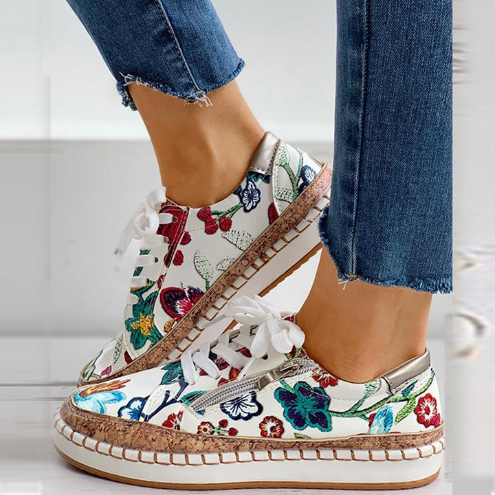 StylebySassy | Orthopedic sports shoes with floral pattern