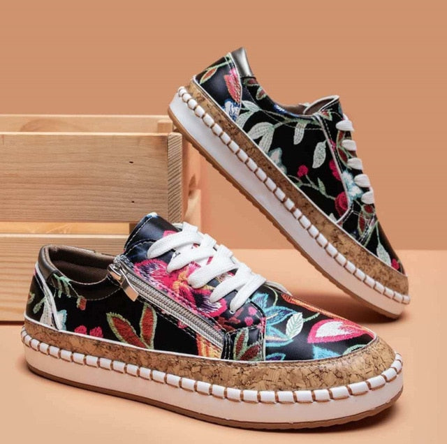 StylebySassy | Orthopedic sports shoes with floral pattern