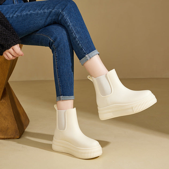 Women’s Chelsea Ankle Boots with Elastic Side