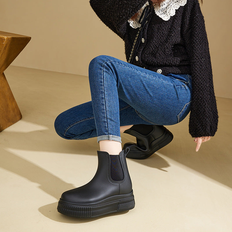 Women’s Chelsea Ankle Boots with Elastic Side